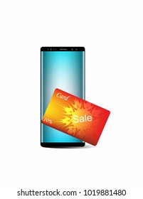 Discount card and telephone