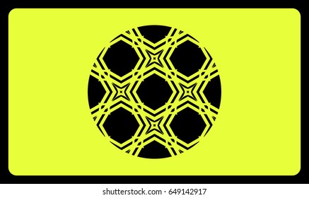 discount card template. Cut out cards with lace pattern. Modern geometric card for laser cutting. Vector illustration.