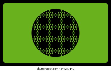discount card template. Cut out cards with lace pattern. Modern geometric card for laser cutting. Vector illustration.
