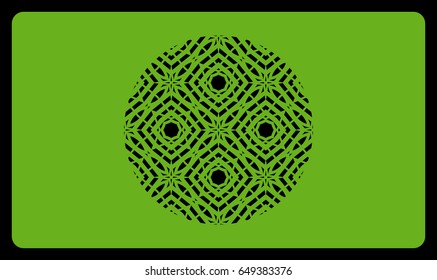 discount card template. Cut out cards with lace pattern. Modern geometric card for laser cutting. Vector illustration.