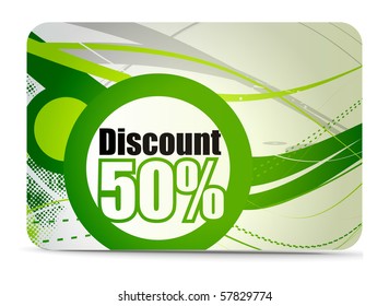 Discount card templates, vector illustration.
