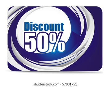 Discount card templates, vector illustration.