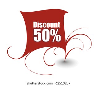 Discount card templates, vector illustration.