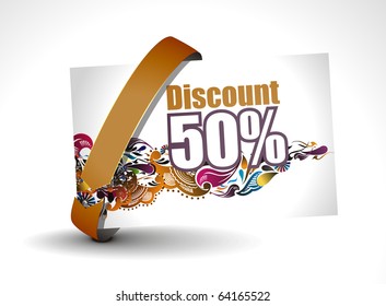 Discount card templates, vector illustration.