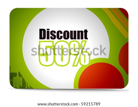 Discount card templates, vector illustration.