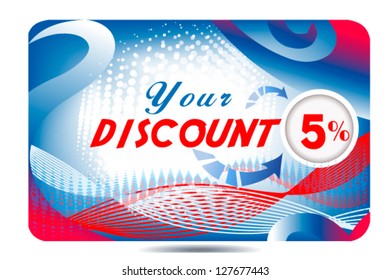 discount card. vector