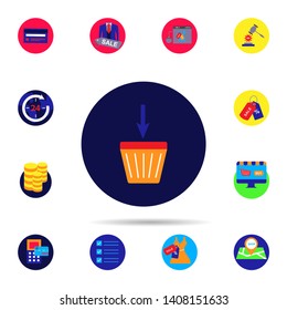 Discount, cart icon. Universal set of discount for website design and development, app development