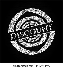Discount chalkboard emblem