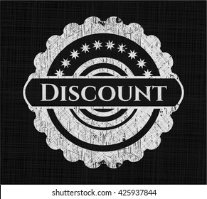 Emblema de pizarra de descuento