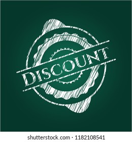  Discount chalkboard emblem on black board