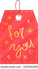 Discount Christmas sale tag banner and icon for shopping sticker or tag banner isolated vector illustration isolated on white