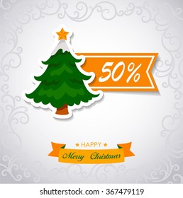 Discount Christmas with christmas tree
