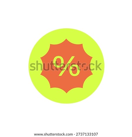 Discount conversion icon for promotion strategy, price reduction, and sales incentive.