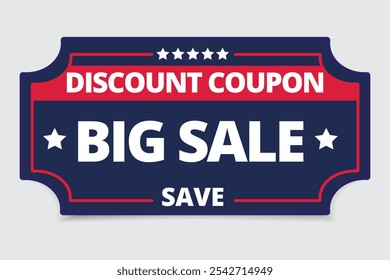 
Discount coupon big sale with 5 stars