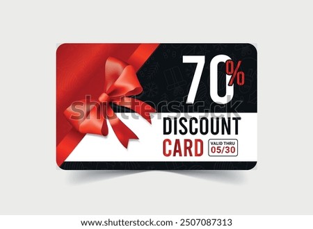 Discount , coupon card and discount shopping card, discount voucher, smart discount card