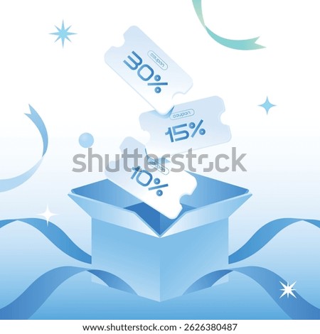Discount coupon Gift box Event illustration
