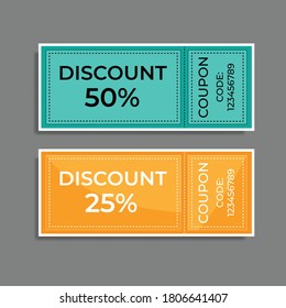 Discount Coupon. Great vectors for online shops, web, apps, fashion, product marketing, gift cards, social media etc.