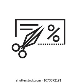 Discount coupon icon vector