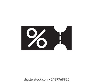 discount, coupon icon vector design element logo template