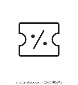 Discount coupon icon vector illustration