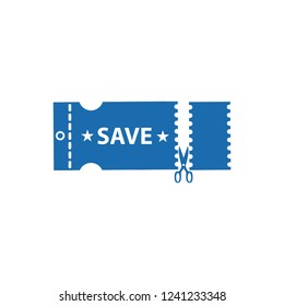 Discount coupon icon, voucher icon