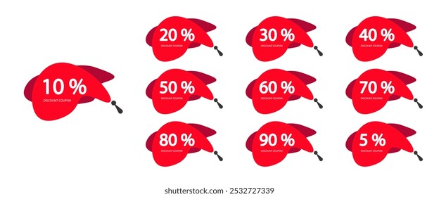 discount coupon sale promotion offer event special card voucher gift. discount gift icon design tag advertising marketing label ticket illustration vector. coupon card percent shop code banner price.