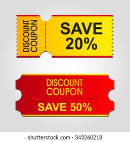 discount coupon, ticket
