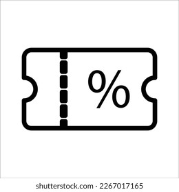 discount - coupon - trolley icon vector design template