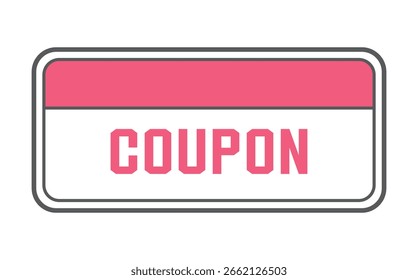 Descuento Ilustración vectorial de Cupón en colores de verano