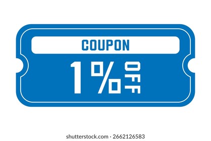 Discount coupon vector illustration in summer colors