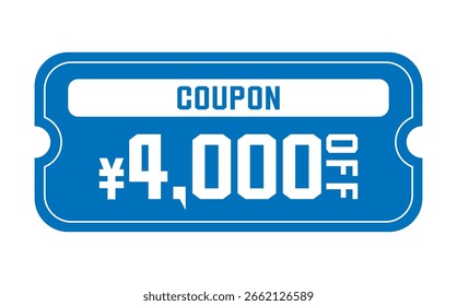 Discount coupon vector illustration in summer colors
