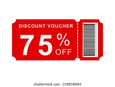 Discount coupon or voucher. Promo code gift voucher and coupons template. Vector illustration.