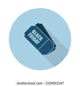 
discount coupons flat icon. black friday.Vector illustration in a simple style with a falling shadow. 10 eps.