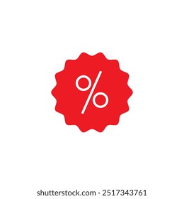 Discount coupons symbol. Vector. Discount label vector icon set. Percentage badge and special offer symbol. Linear style sale label logo.