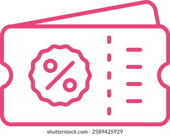 Discount Coupons vector icon. Can be used for printing, mobile and web applications.