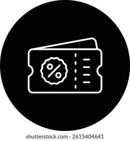 Discount Coupons vector icon. Can be used for printing, mobile and web applications.