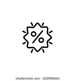 Vector de iconos de cybermonday de descuento