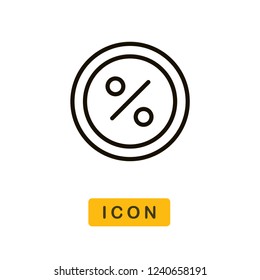 Icono de vector de Cyber-monday de descuento