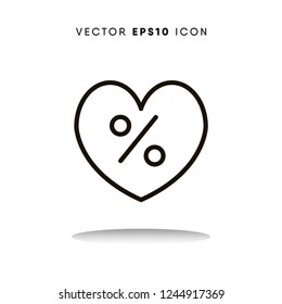 Discount cyber monday vector icon