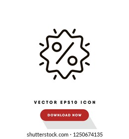 Discount cyber monday vector icon