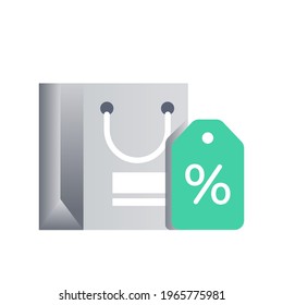 Discount e-commerce vector illustration gradient