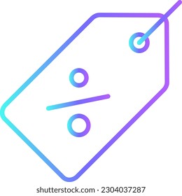 Discount E-Commers icon with blue duotone style. price, sale, buy, percentage, promotion, percent, offer. Vector illustration