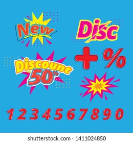 discount element vector for your promotion