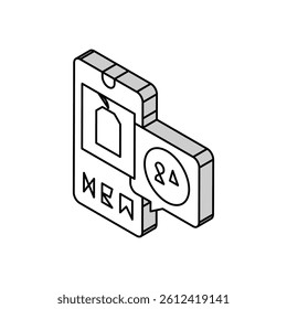 discount ephemeral isometric icon vector. discount ephemeral sign. isolated symbol illustration