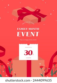 discount event popup for family month