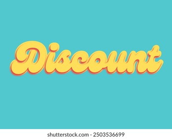 discount font text
colorful text