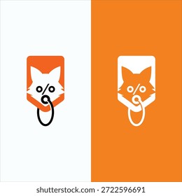 Plantilla de Vector de diseño de logotipo de Fox Concept