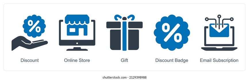 Concepto De Icono De Descuento Y Regalo