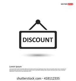 Discount hanging sign