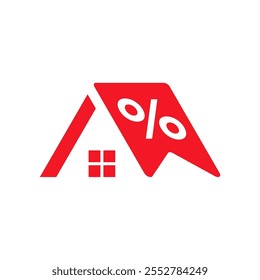 The "Discount Home" logo design seamlessly blends affordability with comfort, capturing the essence of budget-friendly home essentials. 